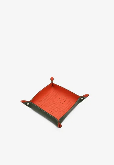 Hermes Myriade Change Tray In Orange