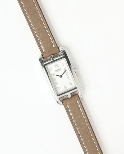 Pre-owned Hermes Hermès Nantucket 17mm Ref Na2.110 Full Set Watch