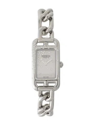 Pre-owned Hermes Nantucket Watch, 17mm In Multi