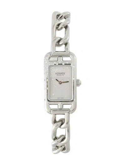 Pre-owned Hermes Nantucket Watch, 17mm In Multi