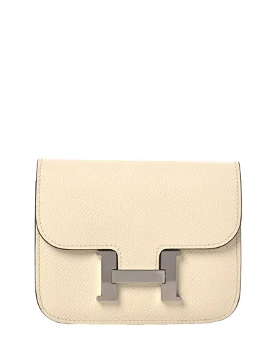 Pre-owned Hermes Hermès Nata Epsom Leather Constance Slim Wallet (authentic Pre-loved)
