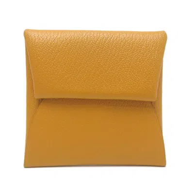 Pre-owned Hermes Natural Sable Chevre Leather Coin Purse/coin Case () In Brown