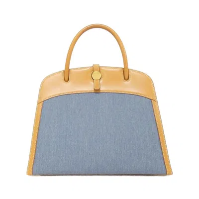 Pre-owned Hermes Natural Toile Jean Handbag () In Brown