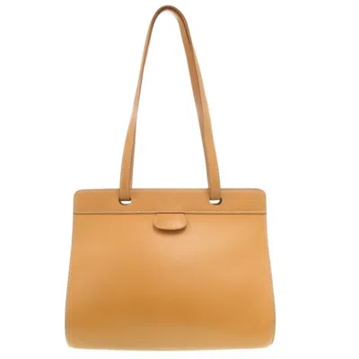 Pre-owned Hermes Natural Vache Leather Shoulder Bag ()