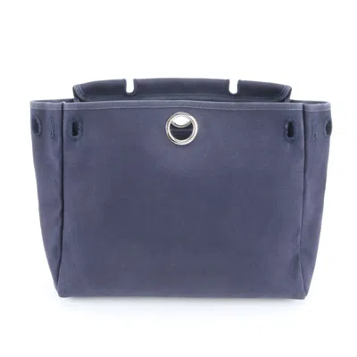Pre-owned Hermes Navy Backpack Shoulder Bag () In Blue