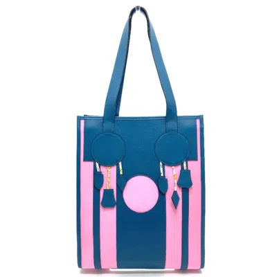 Pre-owned Hermes Navy Leather Tote Bag ()