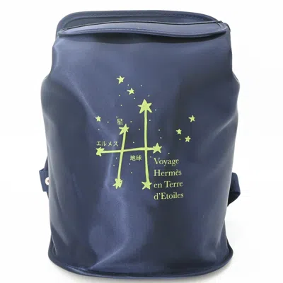 Pre-owned Hermes Navy Nylon Backpack ()
