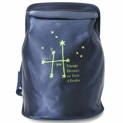 Pre-owned Hermes Navy Nylon Backpack ()