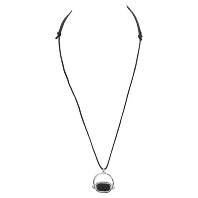 Pre-owned Hermes Hermès Necklace Silver Snake Skin In Multi