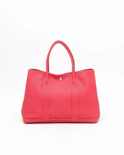 Pre-owned Hermes Hermès Negonda Garden Party 36 Tote Bag In Pink