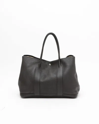 Pre-owned Hermes Hermès Negonda Garden Party 36 Tote Bag In Black