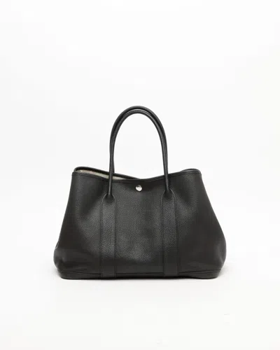 Pre-owned Hermes Hermès Negonda Garden Party 36 Tote Bag In Black