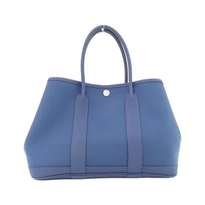 Pre-owned Hermes Negonda Leather Handbag () In Blue