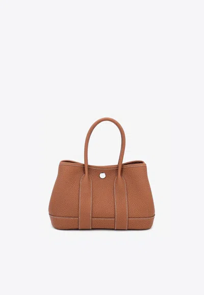Hermes Neo Garden 23 Gold Negonda Leather With Palladium Hardware