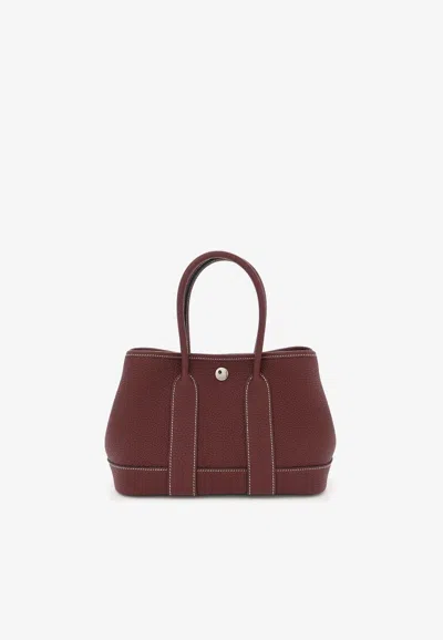 Hermes Neo Garden 23 Rouge H Negonda Leather With Palladium Hardware