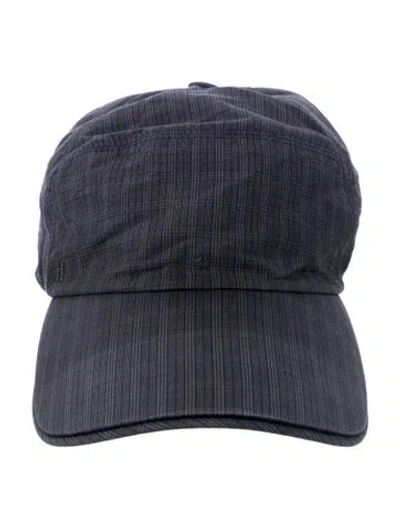 Pre-owned Hermes Nevada H Stripe Baseball Cap In Blue