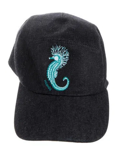 Pre-owned Hermes Nevada Look At Mi Baseball Cap In Blue