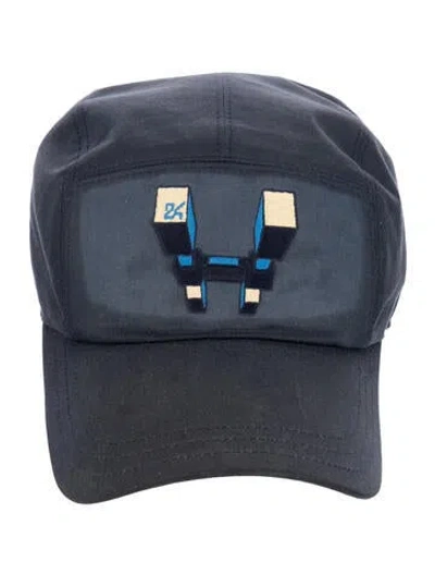 Pre-owned Hermes Nevada Quarterb'h Cap In Blue