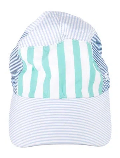 Pre-owned Hermes Nevada Rayures Cap In Blue