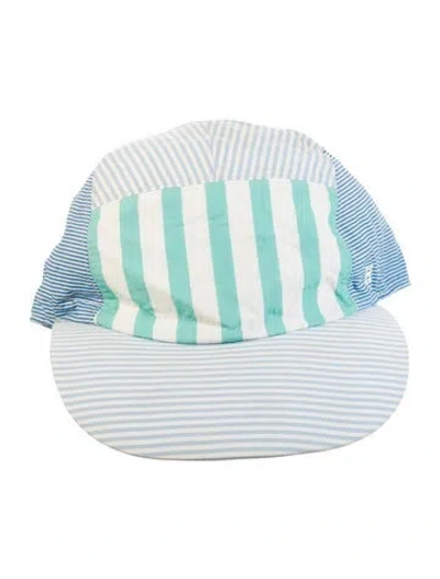 Pre-owned Hermes Nevada Rayures Cap In Blue