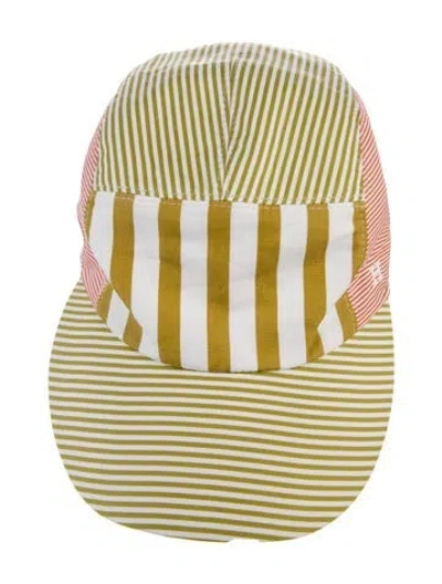 Pre-owned Hermes Nevada Rayures Cap In White