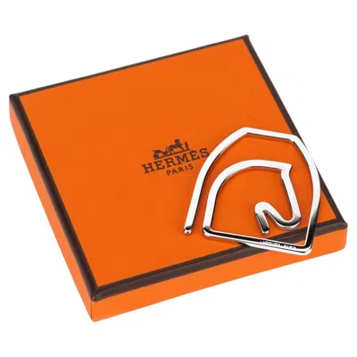 Pre-owned Hermes Hermès New Horse Head Money Clip In Orange