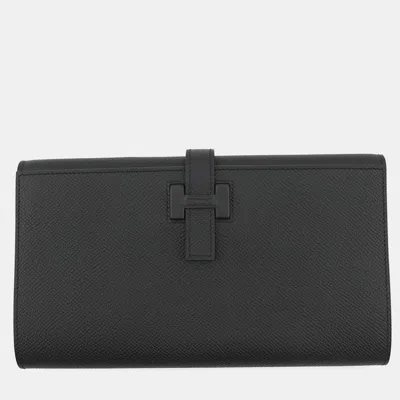 Pre-owned Hermes New Hpassant Tutanman Black Epsom