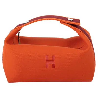 Pre-owned Hermes Hermès New Large Feu Bride-a-brac Pouch Bag In Red