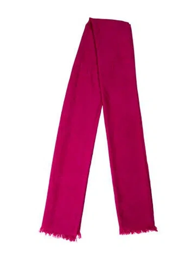 Pre-owned Hermes New Libris Cashmere Scarf In Pink