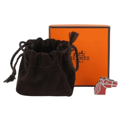 Pre-owned Hermes New Quadrige Twilly Ring In Black