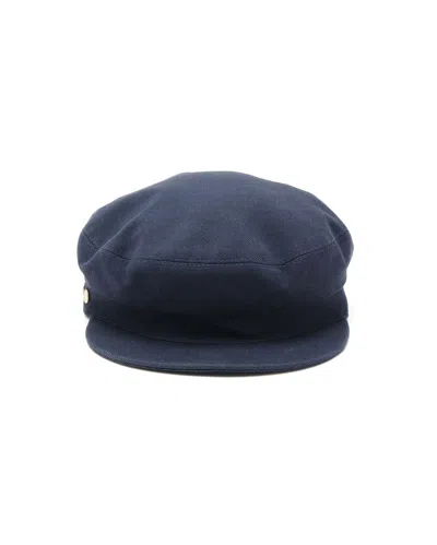 Hermes Hermès Newsboy Cap, Size 56 In Navy