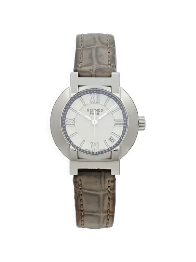 Pre-owned Hermes Nomade 27.5mm Watch In White