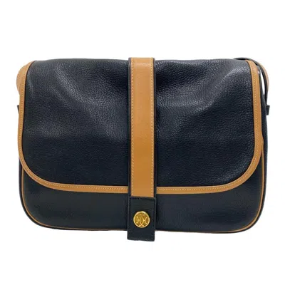 Hermes Hermès Noumea Black Leather Shoulder Bag ()