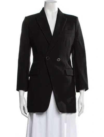 Pre-owned Hermes Nylon Blazer In Black