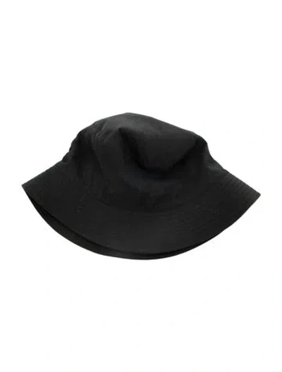 Pre-owned Hermes Nylon Bucket Hat In Black