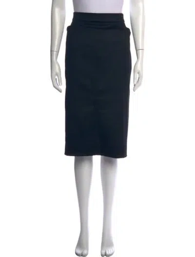 Pre-owned Hermes Nylon Knee-length Skirt In Black