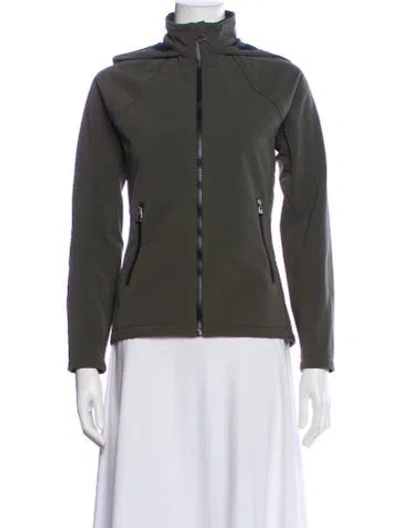 Pre-owned Hermes Nylon Performance Jacket In Gray