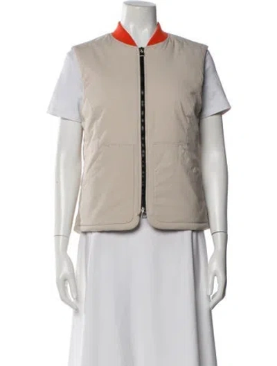 Pre-owned Hermes Nylon Vest W/ Tags In Neutral