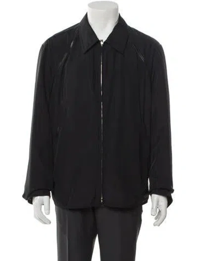 Pre-owned Hermes Nylon Windbreaker In Black