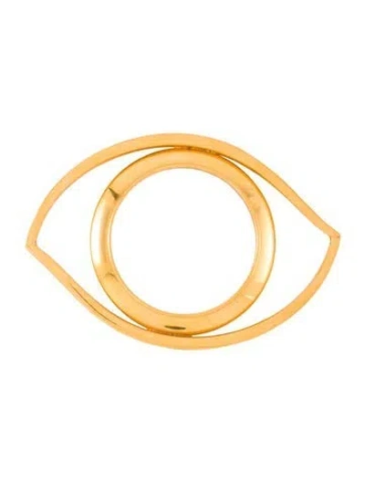 Pre-owned Hermes Oeil Magnifying Glass In Gold