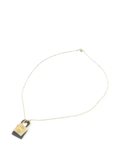 Pre-owned Hermes O'kelly Necklace In Gold