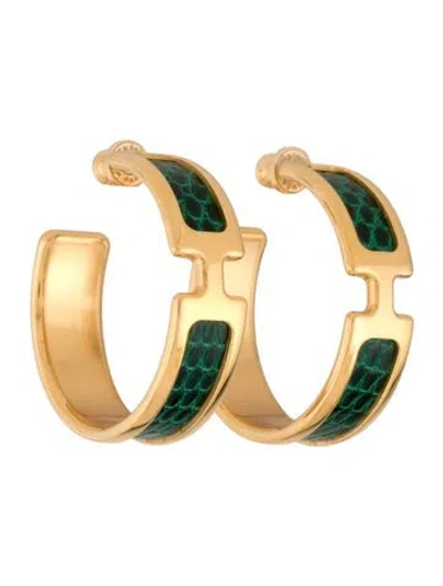 Pre-owned Hermes Olympe Earrings In Multicolor
