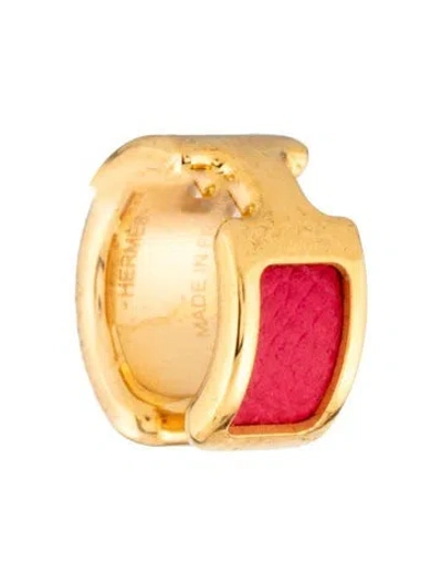 Pre-owned Hermes Olympe Leather Ear Cuff In Multicolor