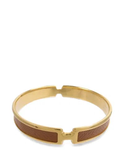 Pre-owned Hermes Olympe Madame Bangle In Gold