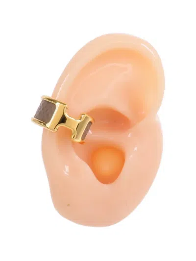 Pre-owned Hermes Olympe Madame Ear Cuff In Gold