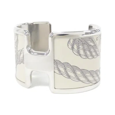 Pre-owned Hermes Olympe Metal Bracelet Jewelry () In Beige
