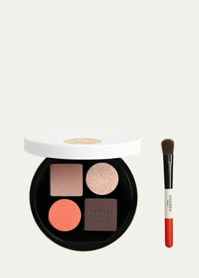 Hermes Ombres D' Eyeshadow Quartet In Ombres Fauves