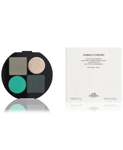Hermes Ombres D' Powder Quartet For Eyes Refill In 02 Ombres Végétales