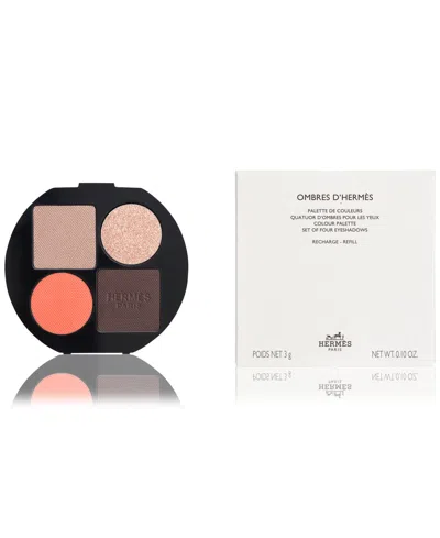 Hermes Ombres D' Powder Quartet For Eyes Refill In 03 Ombres Fauves