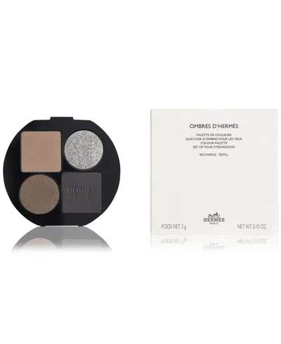 Hermes Ombres D' Powder Quartet For Eyes Refill In 05 Ombres Fumées